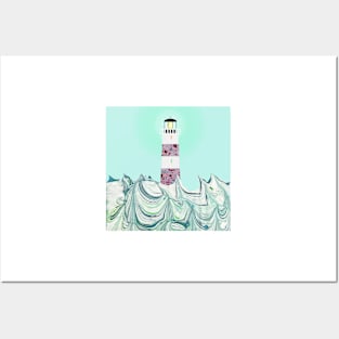 Lighthouse Collage Posters and Art